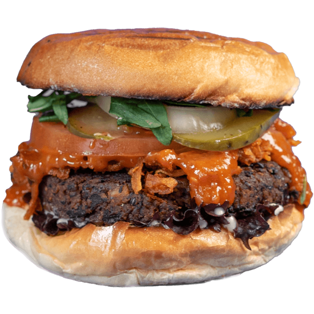 Chili Bean Burger - Vegan burger at Lia's Kitchen Berlin