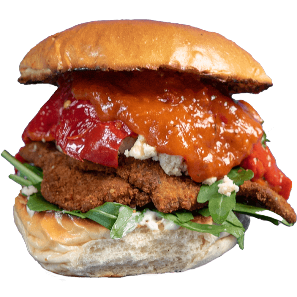 Chi'ken Burger Classic - Vegan burger at Lia's Kitchen Berlin